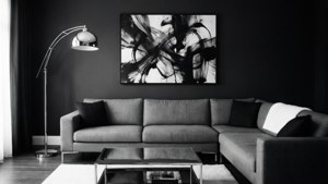 Monochrome Living Room