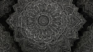 Monochrome Mandala Jali