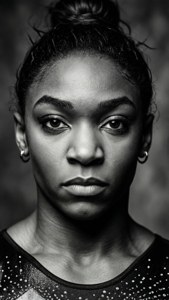 Monochrome Serious Gaze