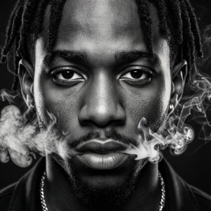 Monochrome Smoke Portrait