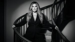 Monochrome Staircase Pose