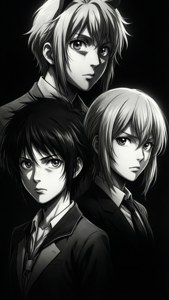 Monochrome Trio Poster
