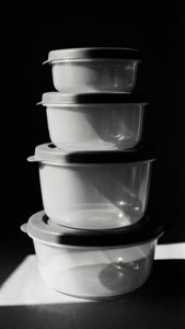 Monochrome Tupperware Pyramid