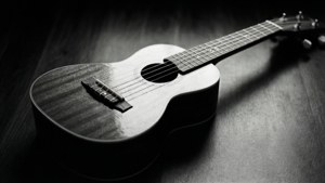 Monochrome Ukulele Art