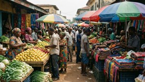 Monrovia Market Bustle