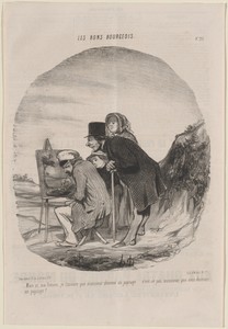 Monsieur dessine un paysage