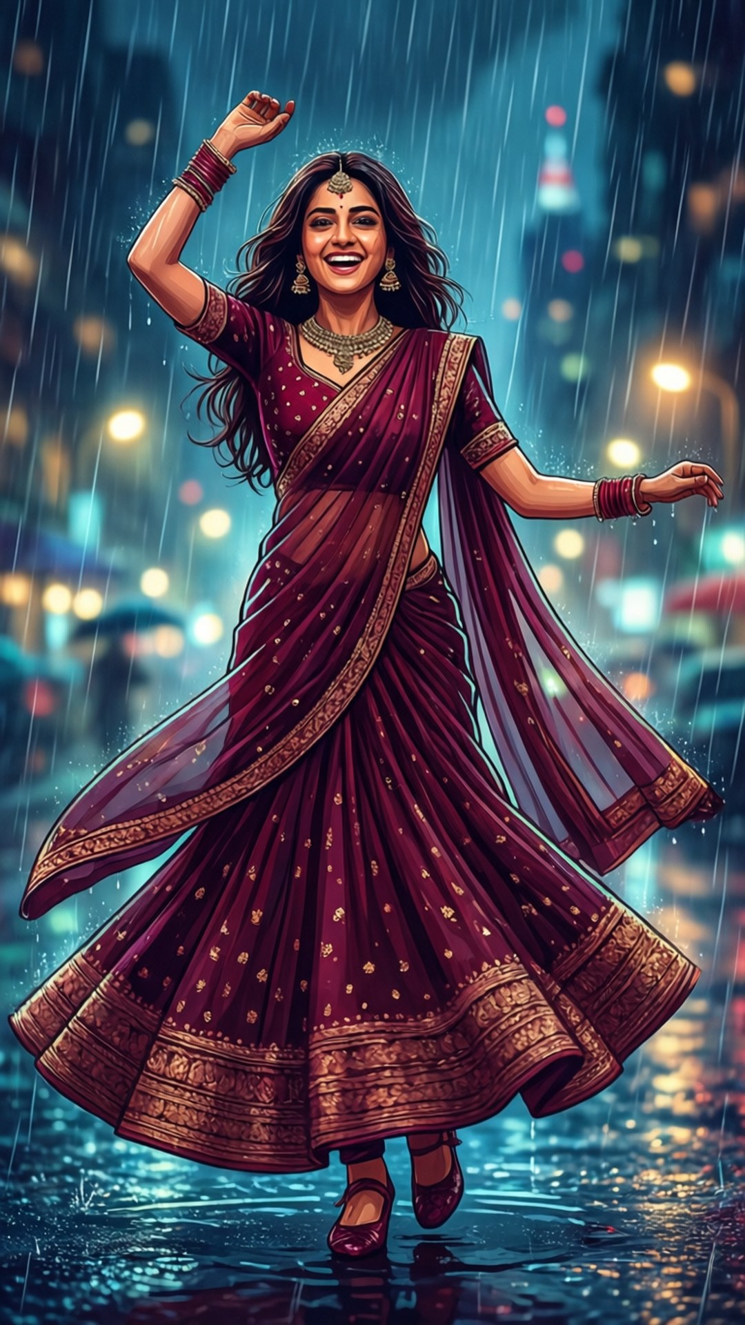 Monsoon Dance Dream by Wallpapers.art Studio