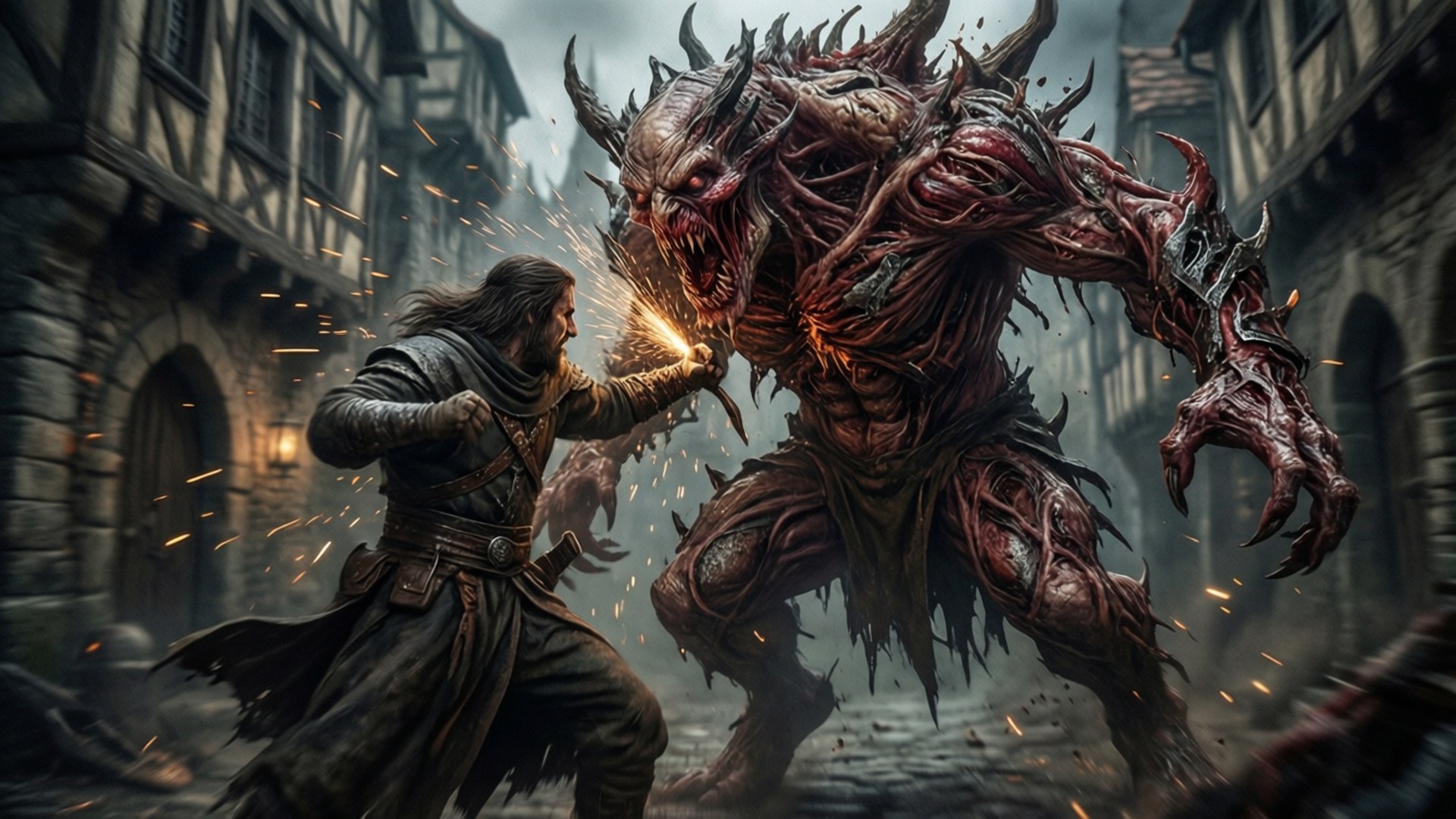 Monster in the Alley by Wallpapers.art Studio