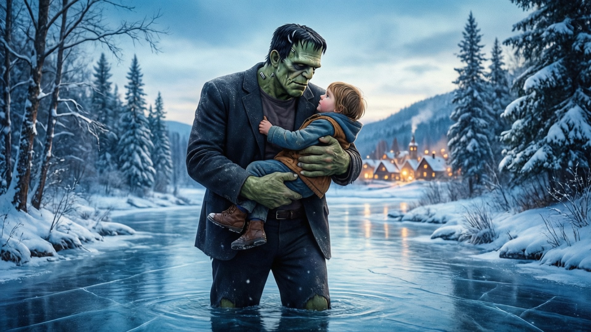 Monster's Gentle Heart by Wallpapers.art Studio