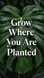 Monstera Growth Quote