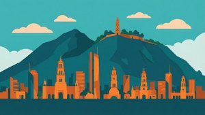 Monterrey Minimalist Vector