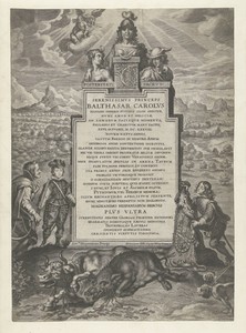 Monument ter ere van Balthazar Karel, zoon van Filips III van Spanje, die een stier en een zwijn doodde tijdens de jacht
