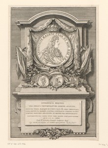 Monument ter ere van Lodewijk XIV in het stadhuis van Troyes