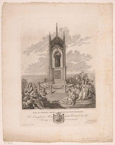 Monument van Martin Luther in Wittenberg