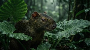 Moody Agouti in Green