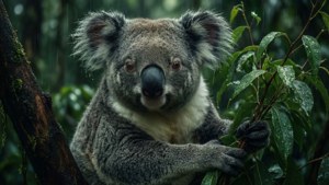 Moody Rainforest Koala