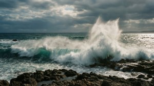 Moody Rocky Shore