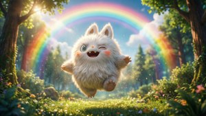Moogle Rainbow Forest