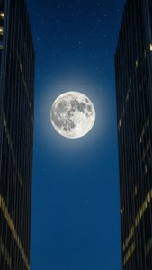Moon Between Towers