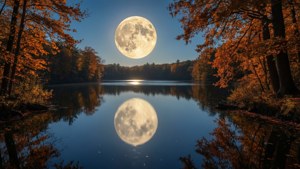 Moon Lake Reflection