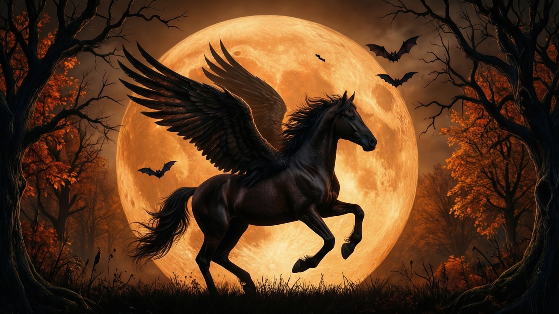 Moon Silhouette by Wallpapers.art Studio