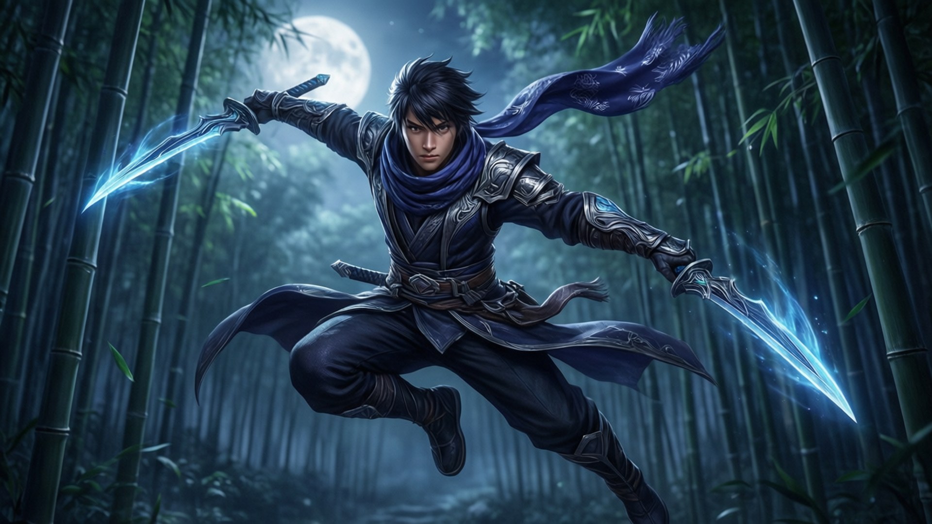 Moonlit Assassin by Wallpapers.art Studio
