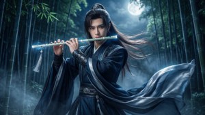Moonlit Bamboo Flute