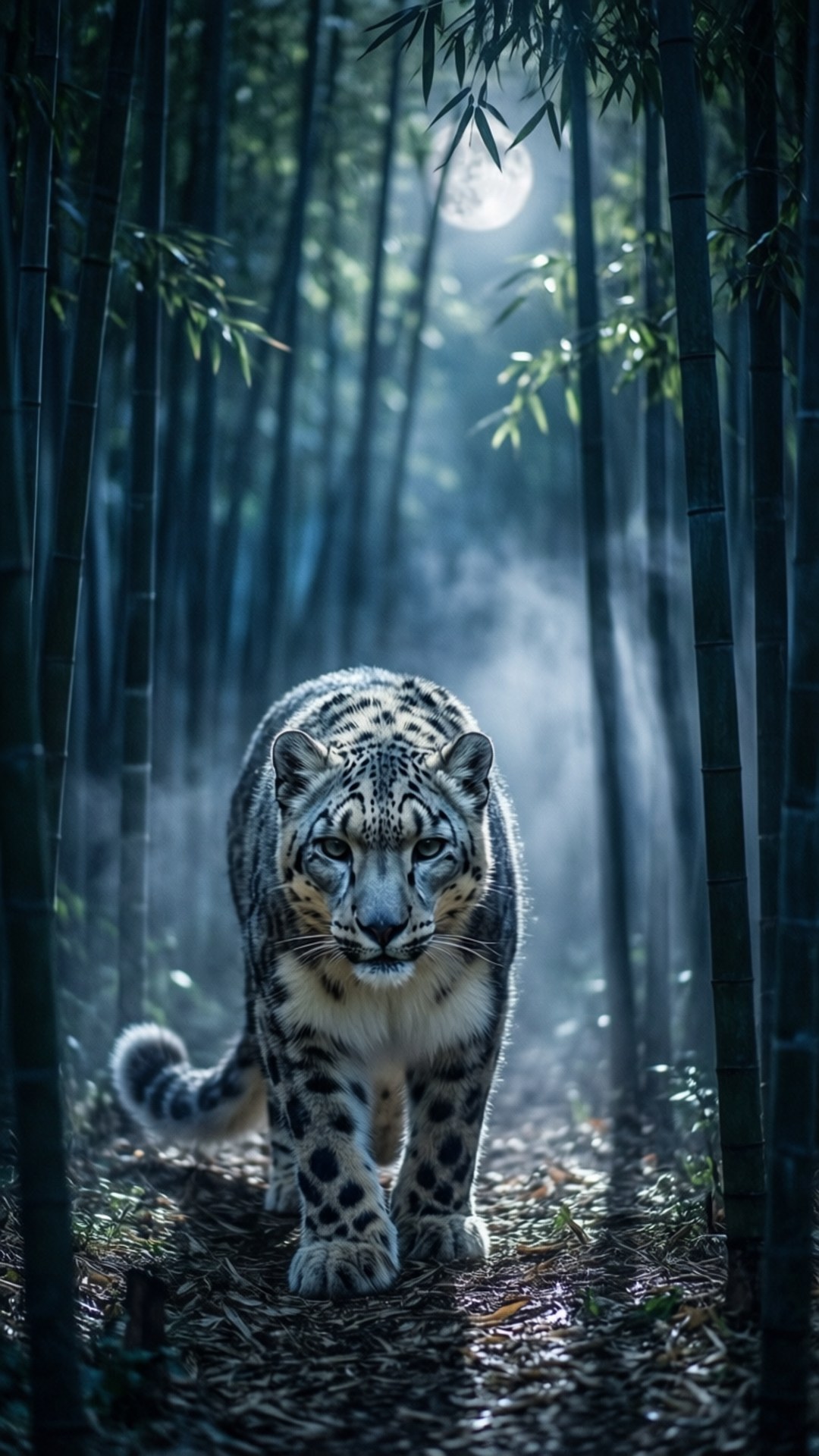 Moonlit Bamboo Walk by Wallpapers.art Studio