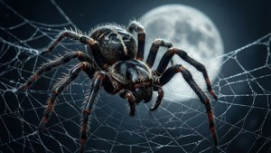 Moonlit Black Widow