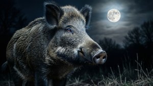 Moonlit Boar