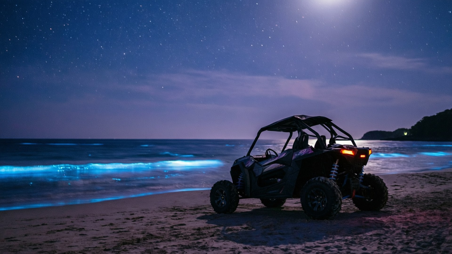 Moonlit Buggy Night by Wallpapers.art Studio