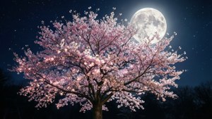 Moonlit Cherry Blossom