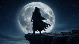 Moonlit Cliff Vigil