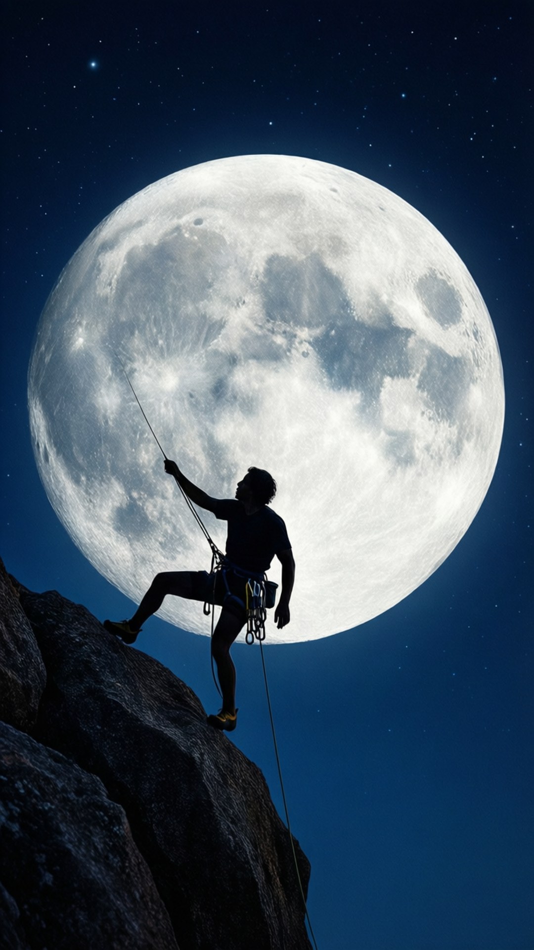 Moonlit Climb by Wallpapers.art Studio