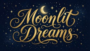 Moonlit Dreams Typography