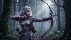 Moonlit Forest Archer
