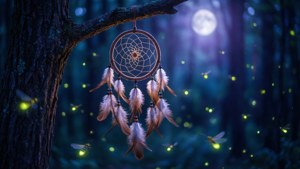 Moonlit Forest Dream Catcher