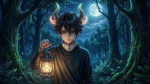 Moonlit Forest Guardian