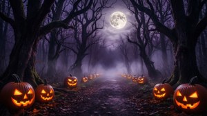 Moonlit Forest Path