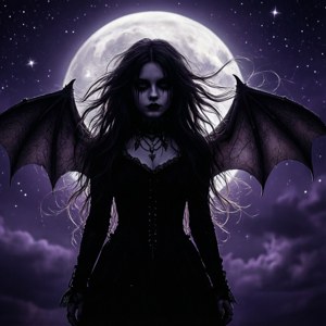 Moonlit Goth Silhouette