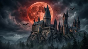 Moonlit Gothic Castle