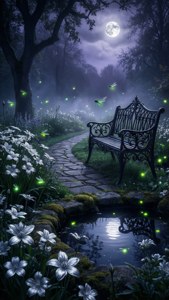 Moonlit Gothic Garden