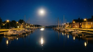 Moonlit Harbor