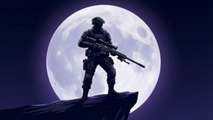 Moonlit Hero Silhouette
