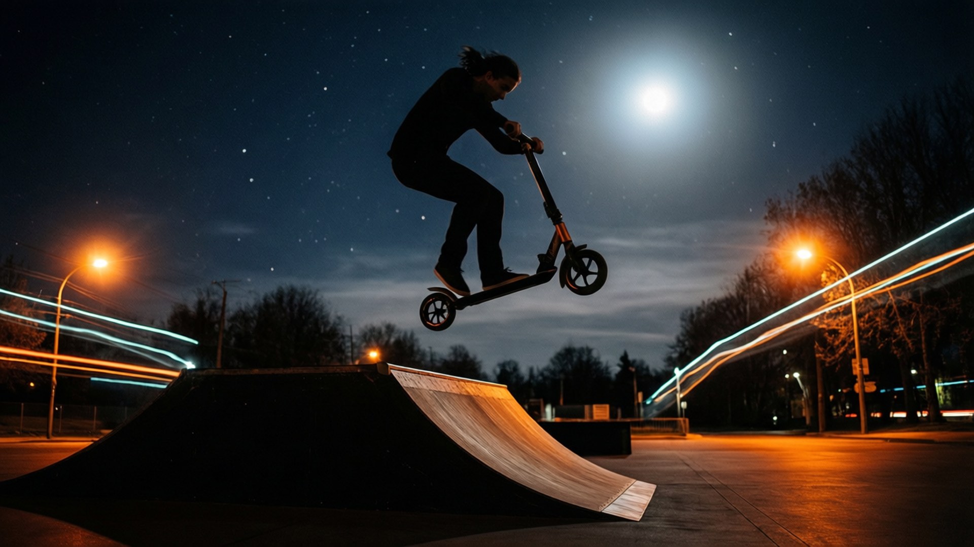 Moonlit Jump by Wallpapers.art Studio