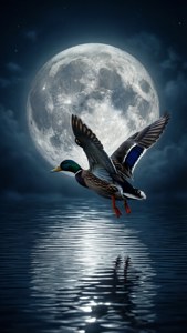 Moonlit Mallard