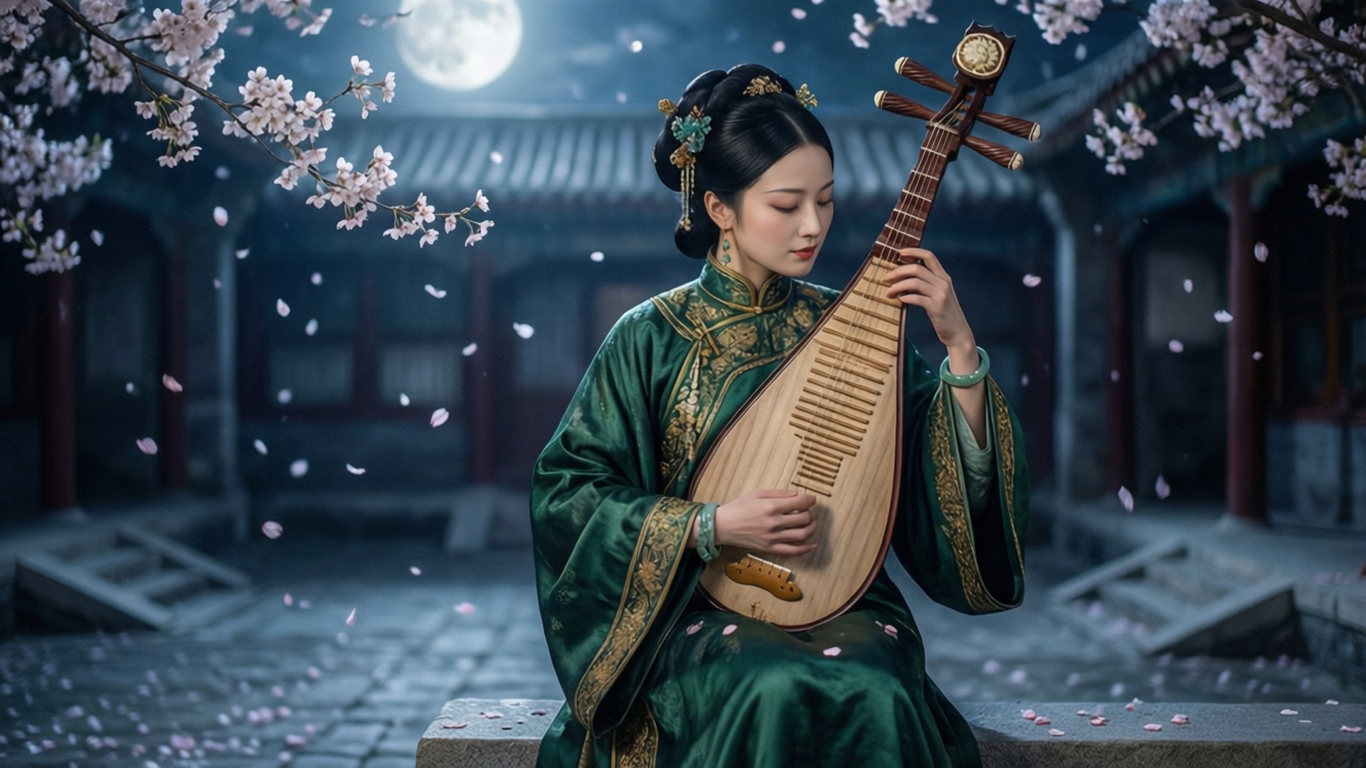 Moonlit Melody by Wallpapers.art Studio