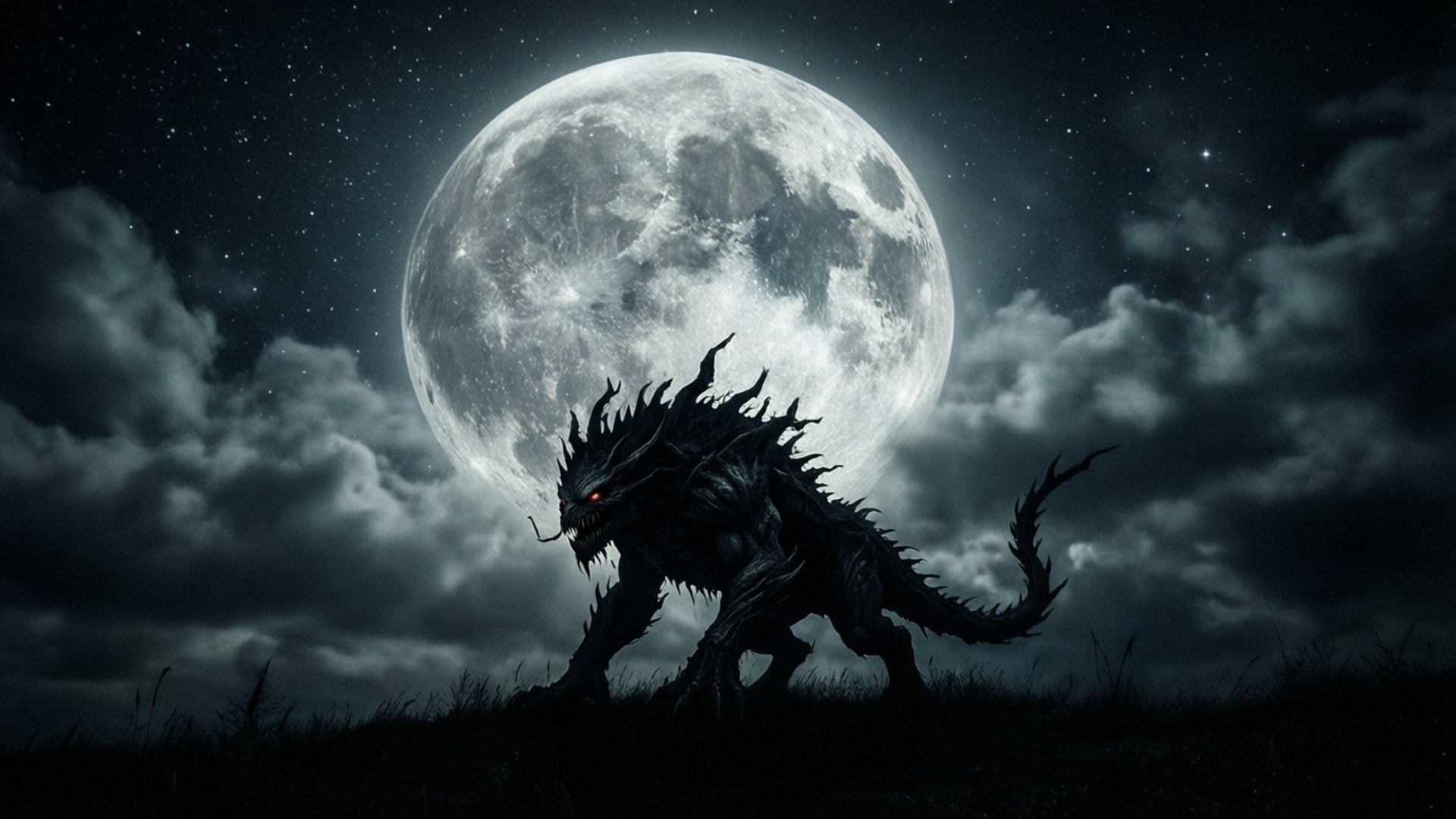 Moonlit Menace by Wallpapers.art Studio