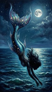 Moonlit Mermaid Dive