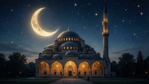 Moonlit Mosque Serenity